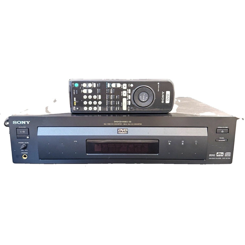 SONY DVP-S7700 Reference DVD CD Player Dual Laser Component DTS RMT-D107A Remote